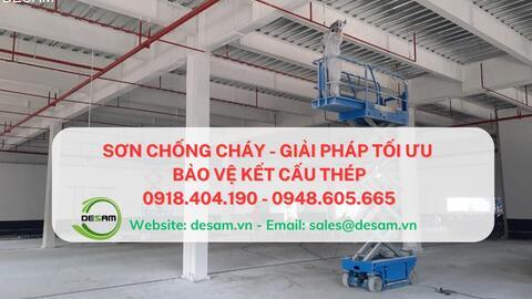 Thi công sơn chống cháy ICONER cho nhà xưởng công nghiệp